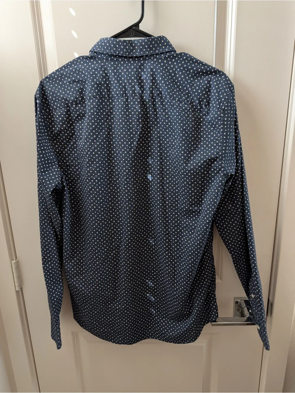 Banana Republic Floral Slim Flex Fit Tech Stretch Cotton Button Down Shirt